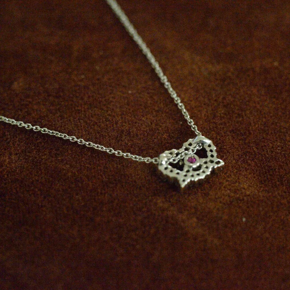 Roberto Coin White Gold Diamond Pretzel Necklace - Picture 4 of 8